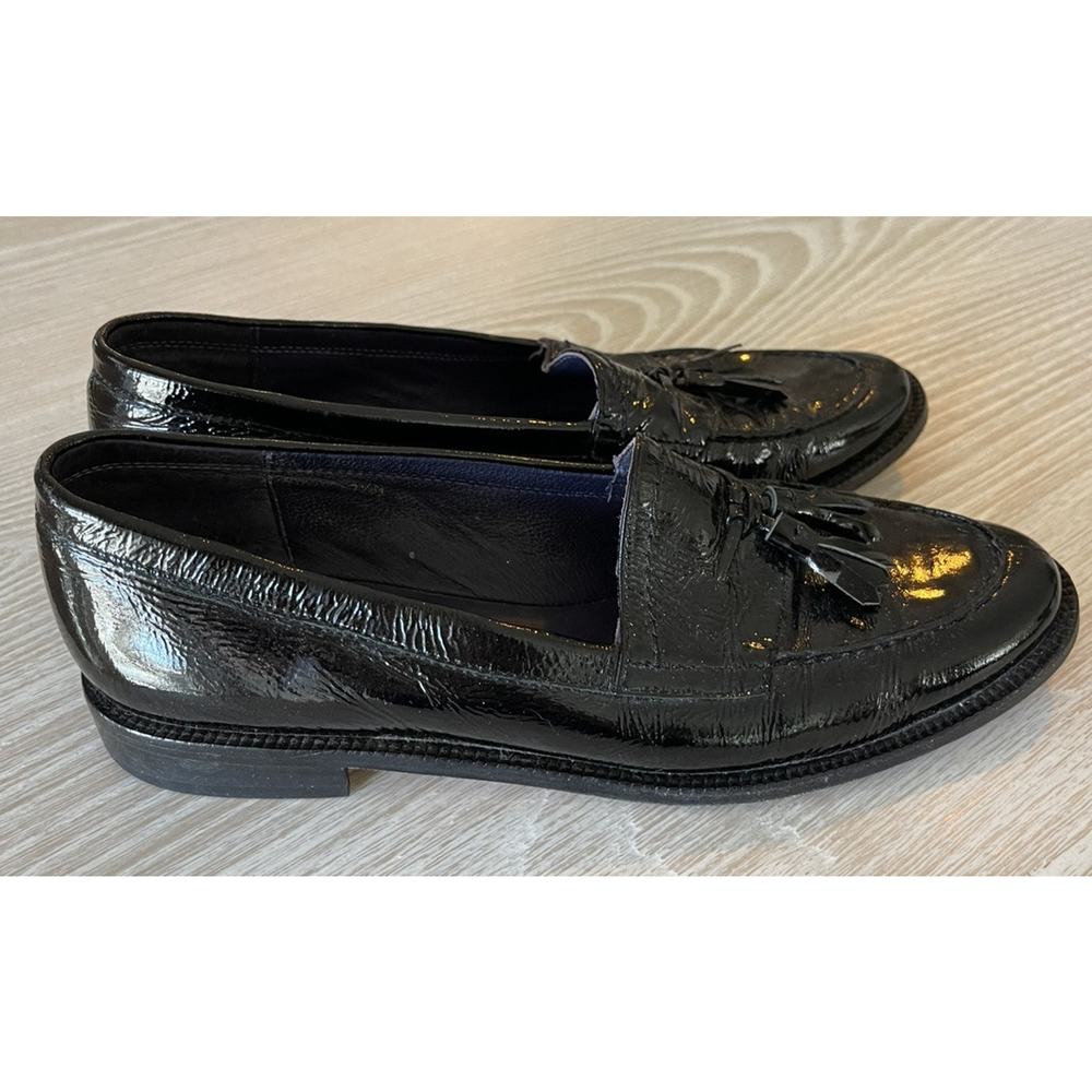 Vaneli Black Patent Leather‎ Loafers with Tassels Women’s Slip-on Shoes Size 7.5 - Picture 4 of 5